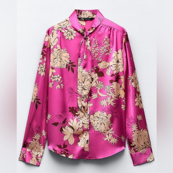 Zara Tops Zara Printed Shirt Poshmark